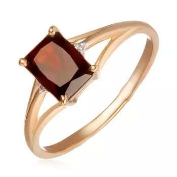 Золотое кольцо с гранатом