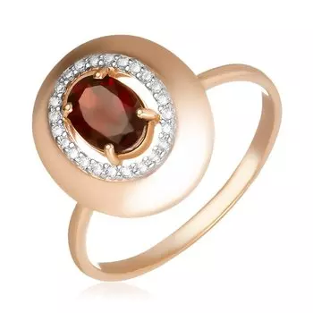Золотое кольцо с гранатом
