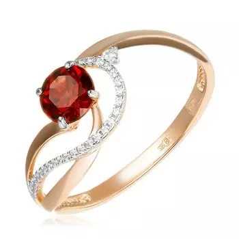 Золотое кольцо с гранатом