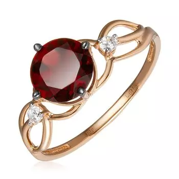 Золотое кольцо с гранатом