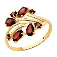 Золотое кольцо с гранатом