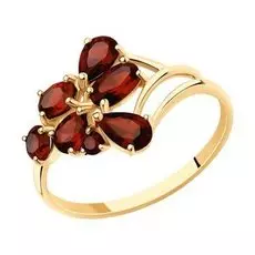 Золотое кольцо с гранатом