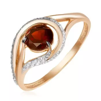 Золотое кольцо с гранатом