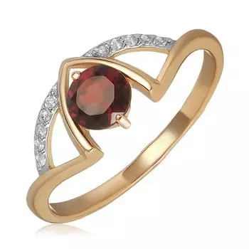 Золотое кольцо с гранатом