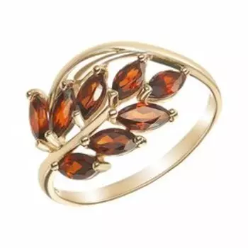 Золотое кольцо с гранатом