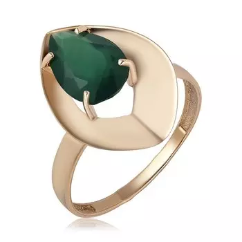 Золотое кольцо с хризопразом