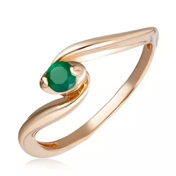 Золотое кольцо с хризопразом