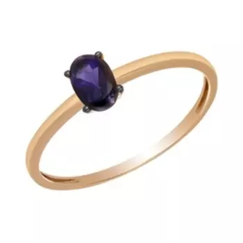 Золотое кольцо с иолитом