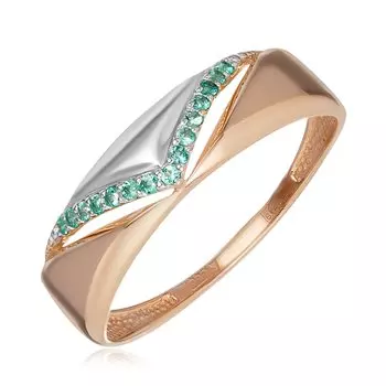 Золотое кольцо с изумрудами