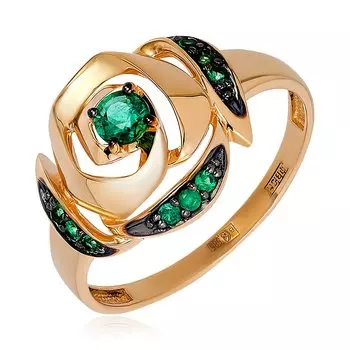 Золотое кольцо с изумрудами