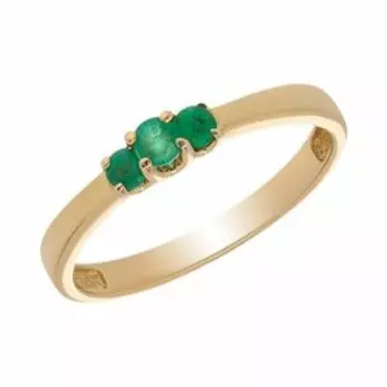 Золотое кольцо с изумрудами