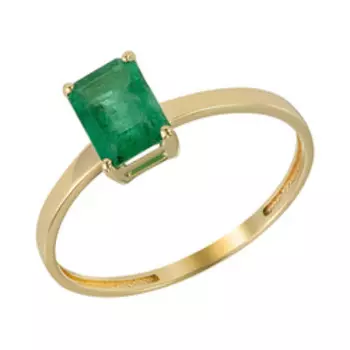 Золотое кольцо с изумрудом