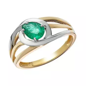Золотое кольцо с изумрудом