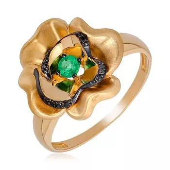 Золотое кольцо с изумрудом