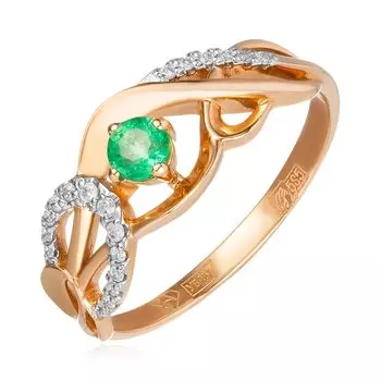 Золотое кольцо с изумрудом
