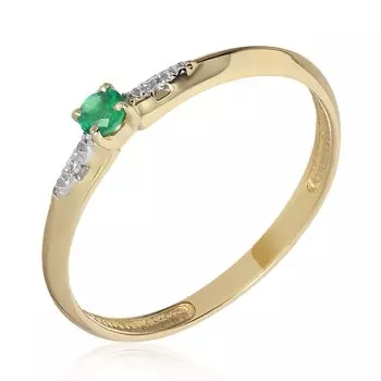 Золотое кольцо с изумрудом