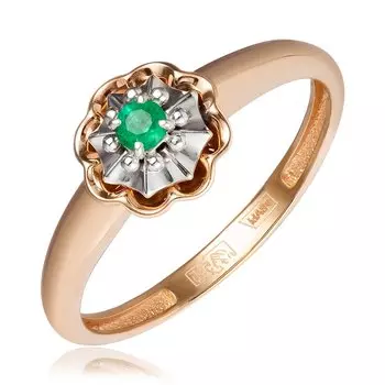 Золотое кольцо с изумрудом