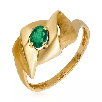 Золотое кольцо с изумрудом