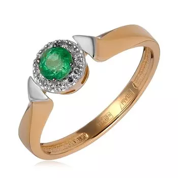 Золотое кольцо с изумрудом