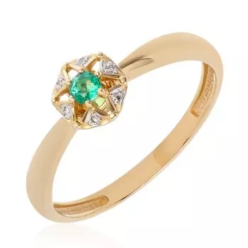 Золотое кольцо с изумрудом