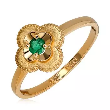 Золотое кольцо с изумрудом