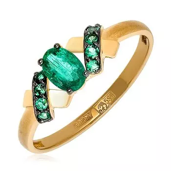 Золотое кольцо с изумрудом
