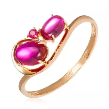 Золотое кольцо с корундами