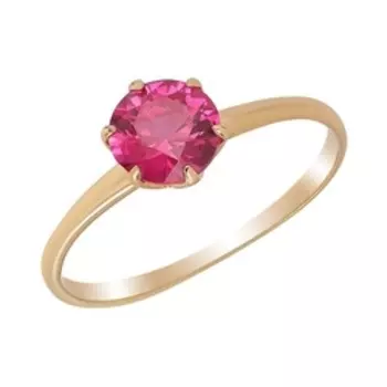 Золотое кольцо с корундом