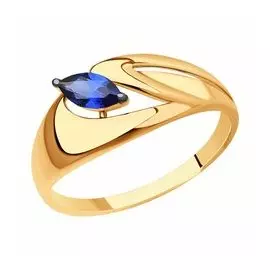 Золотое кольцо с корундом