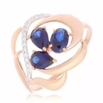 Золотое кольцо с корундом