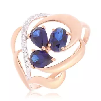 Золотое кольцо с корундом