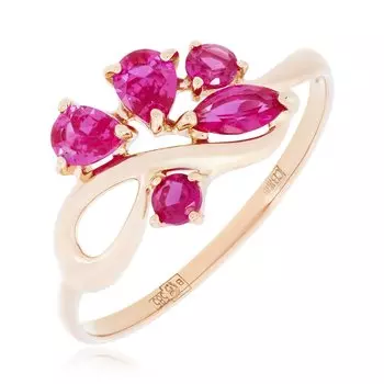 Золотое кольцо с корундом