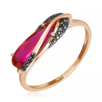 Золотое кольцо с корундом