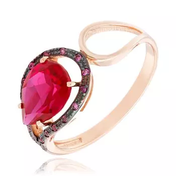 Золотое кольцо с корундом