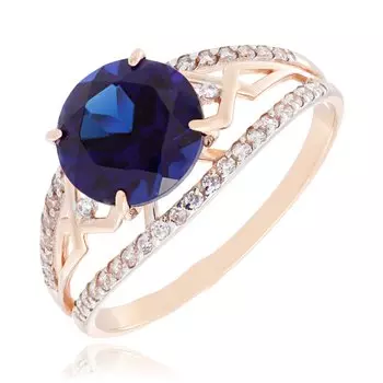 Золотое кольцо с корундом