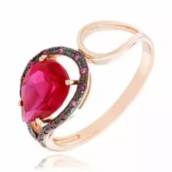 Золотое кольцо с корундом