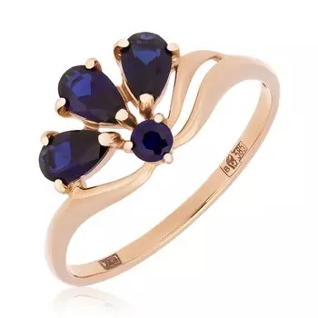 Золотое кольцо с корундом