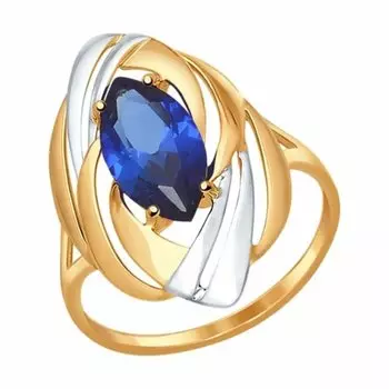 Золотое кольцо с корундом