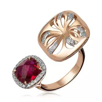 Золотое кольцо с корундом