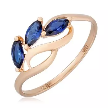 Золотое кольцо с корундом