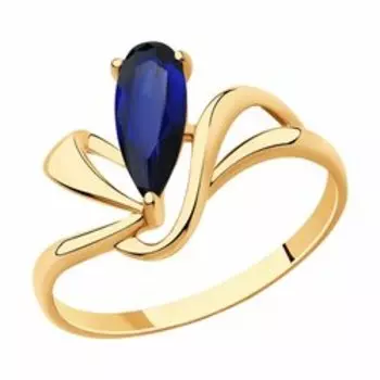 Золотое кольцо с корундом