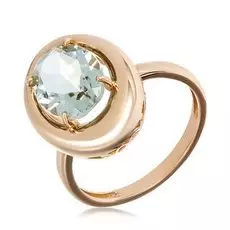 Золотое кольцо с кварцем