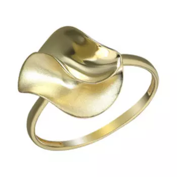 Золотое кольцо с матированием