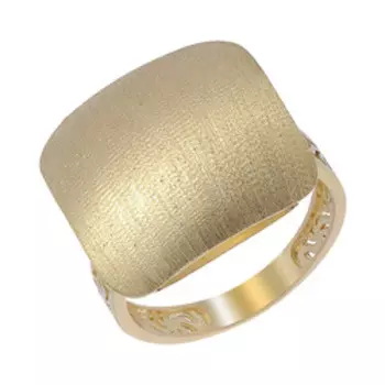 Золотое кольцо с матированием