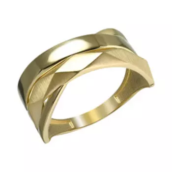 Золотое кольцо с матированием