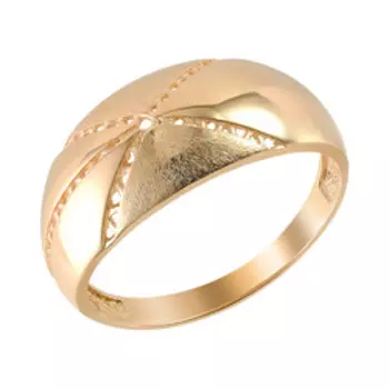 Золотое кольцо с матированием