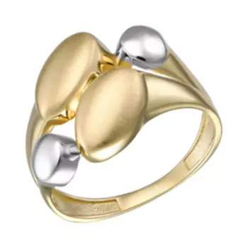 Золотое кольцо с матированием