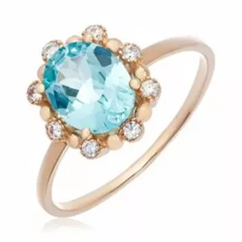 Золотое кольцо с наноситаллом