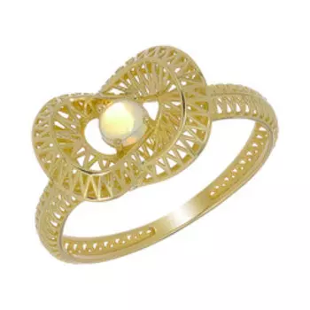 Золотое кольцо с натуральным опалом