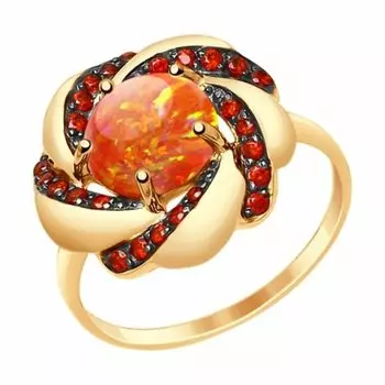 Золотое кольцо с опалом